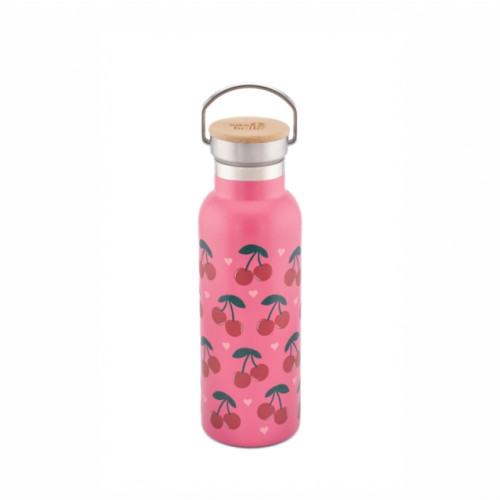 SASS & BELLE Cherry Metal Water Bottle