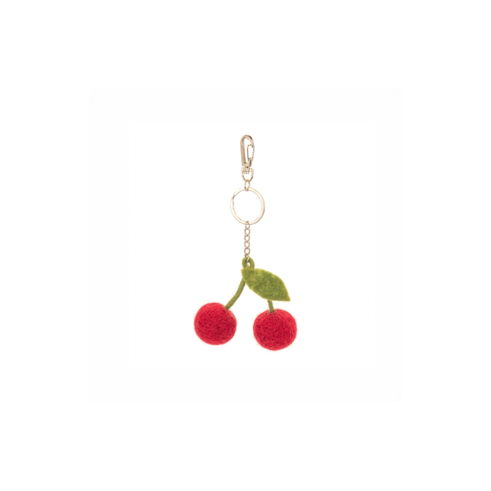 Produktbild för Cherry Felt Keyring