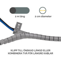 Produktbild för Kabelsamlare FELLOWES CableZip silver