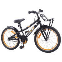 Produktbild för Barncykel 18 Tum för 5-7 år gamla Orange Svart