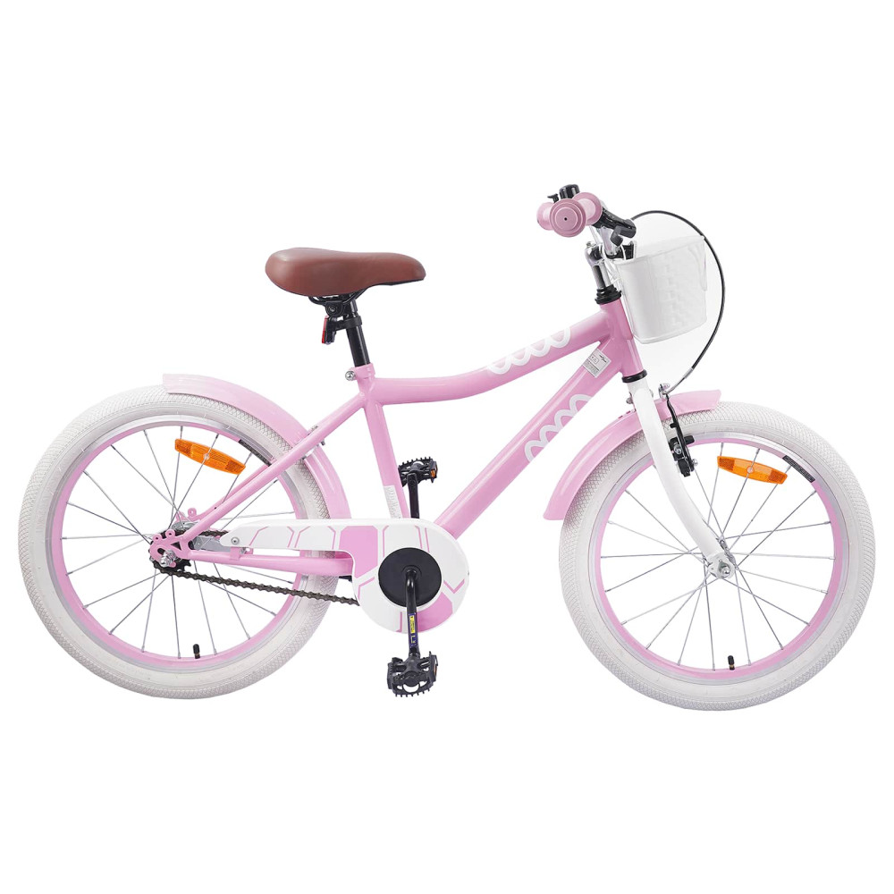 Produktbild för Barncykel 18 Tum för 5-7 år gamla Ljusrosa