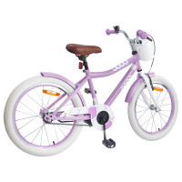 Produktbild för Barncykel 18 Tum för 5-7 år gamla Lila