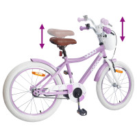 Produktbild för Barncykel 18 Tum för 5-7 år gamla Lila