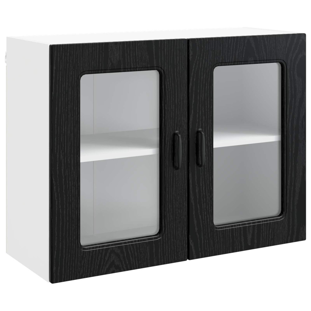 Produktbild för Diskmaskin panel Kalmar Svart Ek 80 x 31 x 60 cm