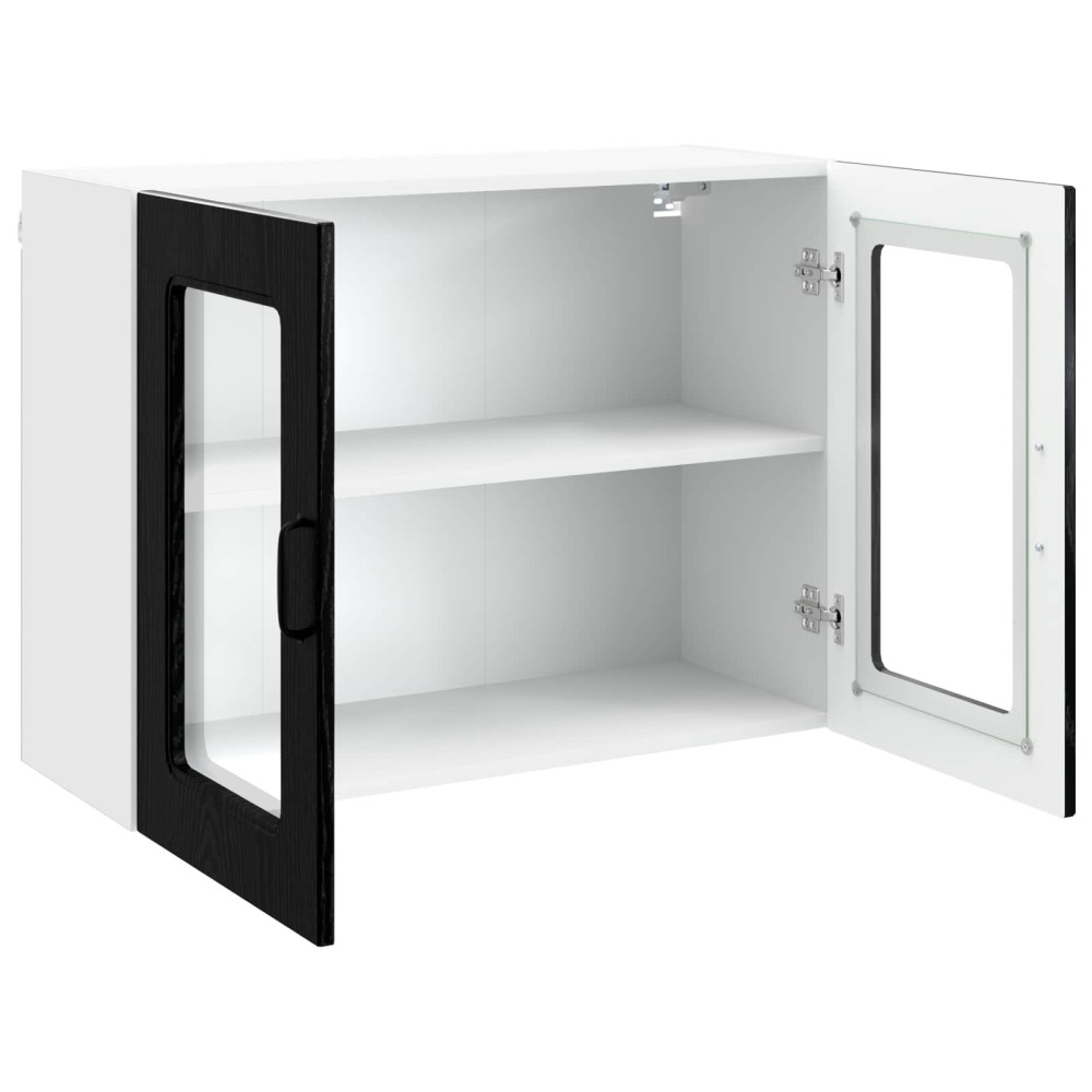 Produktbild för Diskmaskin panel Kalmar Svart Ek 80 x 31 x 60 cm