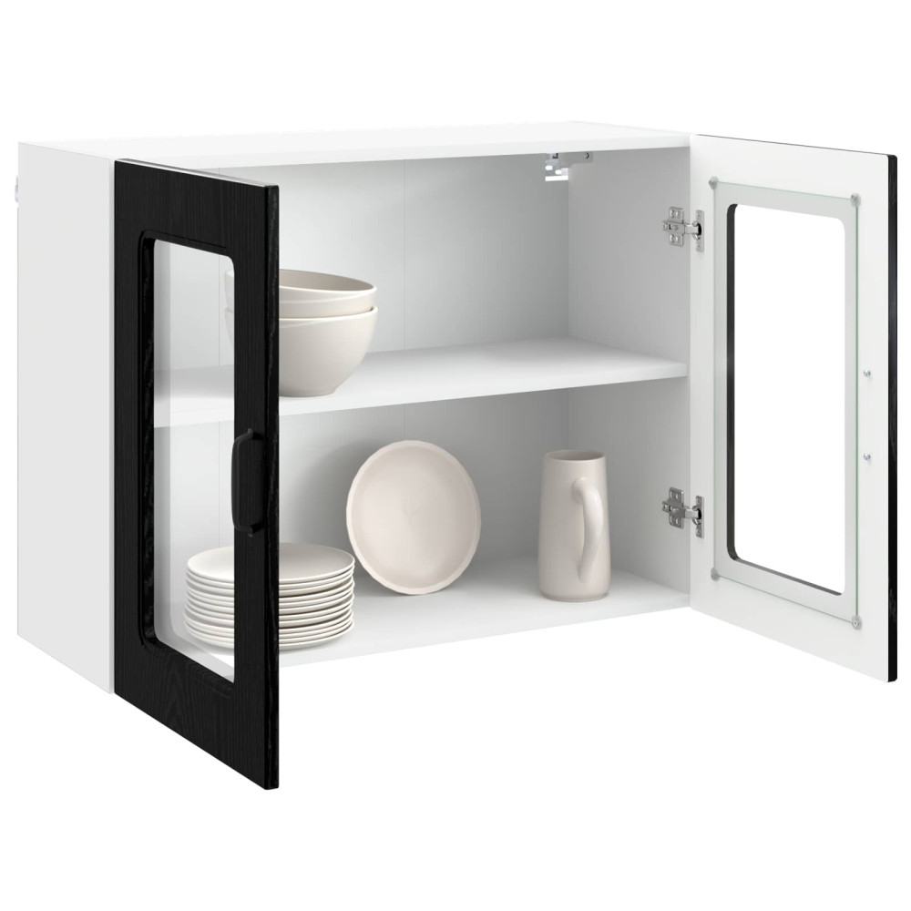 Produktbild för Diskmaskin panel Kalmar Svart Ek 80 x 31 x 60 cm