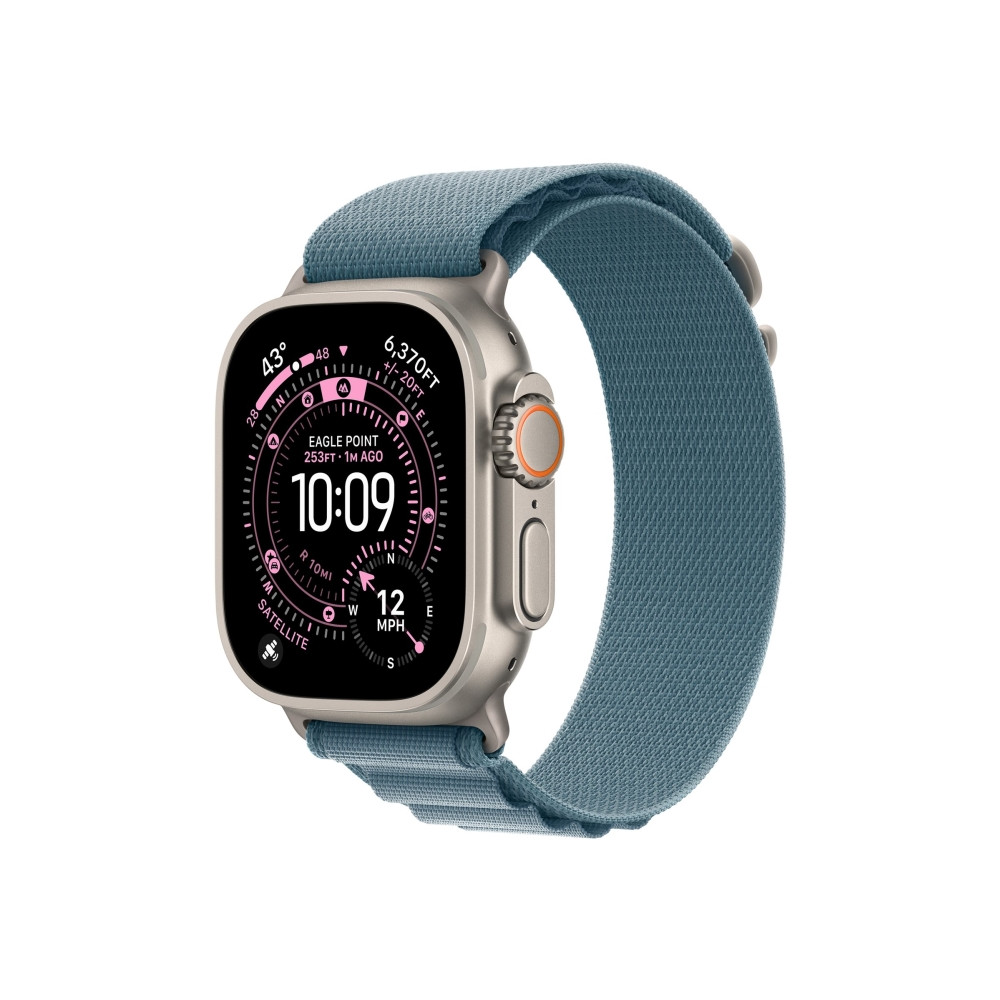 Produktbild för Apple - slinga för smart klocka - 49 mm, naturlig titanfinish