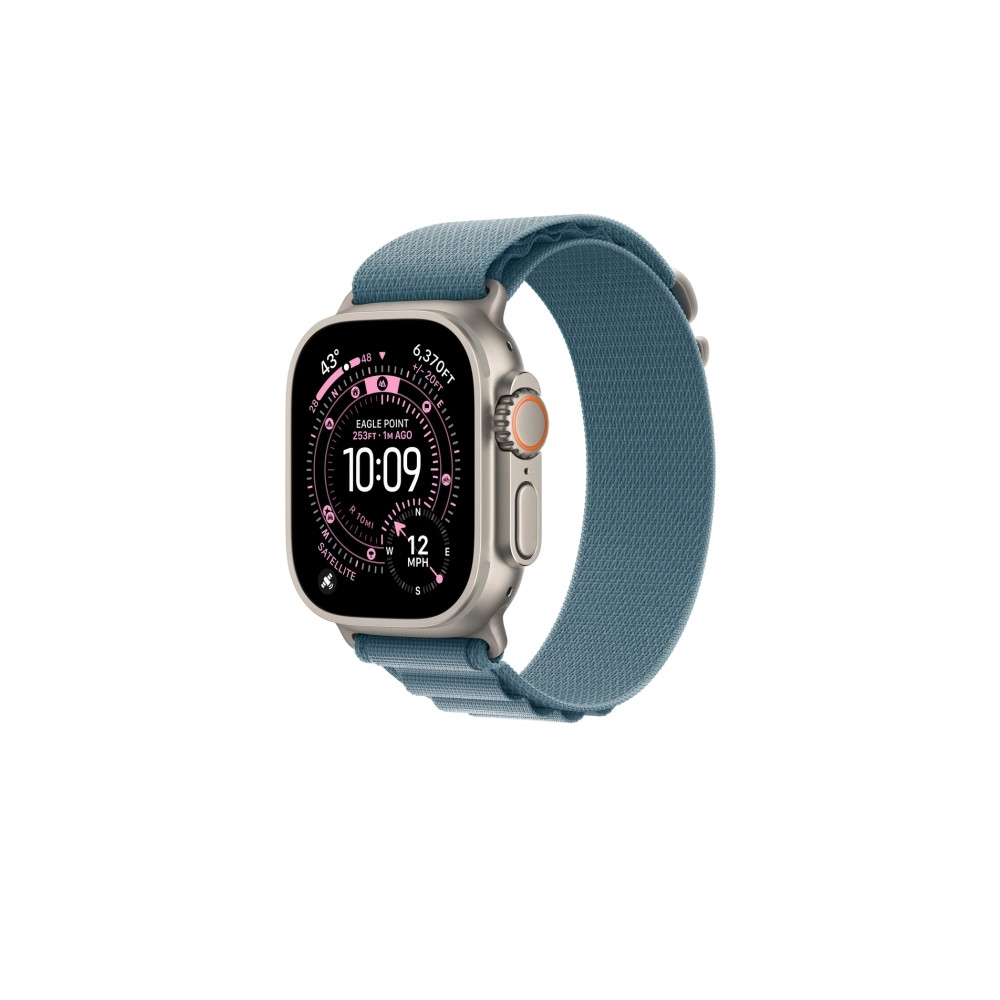 Produktbild för Apple - slinga för smart klocka - 49 mm, naturlig titanfinish