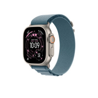 Produktbild för Apple - slinga för smart klocka - 49 mm, naturlig titanfinish