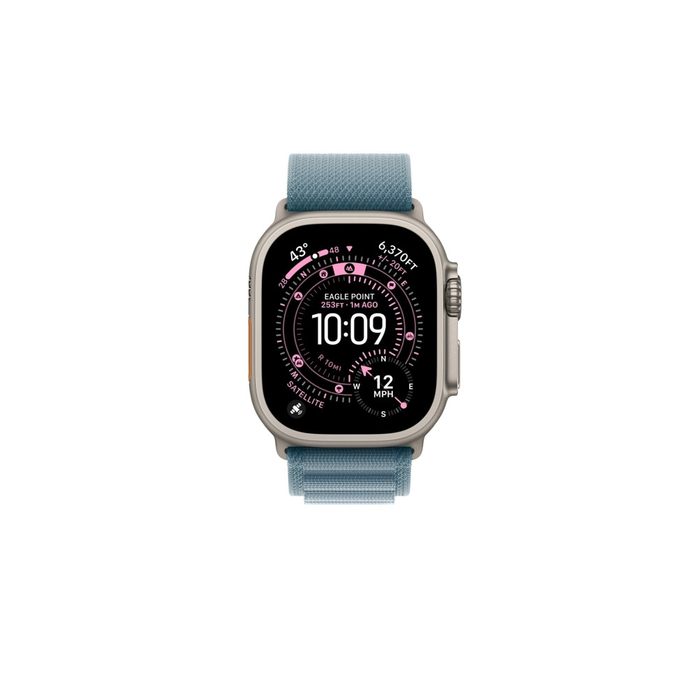 Produktbild för Apple - slinga för smart klocka - 49 mm, naturlig titanfinish