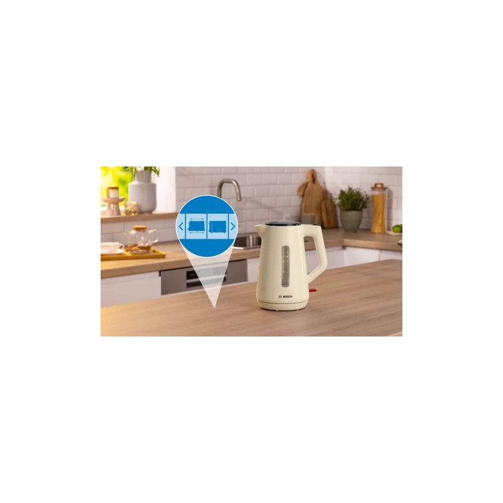Produktbild för Bosch MyMoment, 1,7 L, 3000 W, Beige, Plast, Vandmåler, Over...