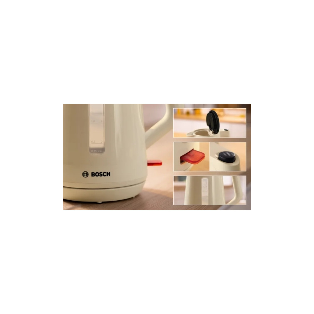 Produktbild för Bosch MyMoment, 1,7 L, 3000 W, Beige, Plast, Vandmåler, Over...