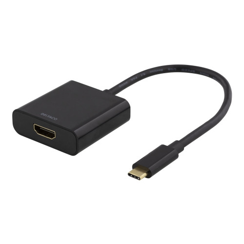 Deltaco DELTACO USBC-HDMI8 - extern videoadapter - svart