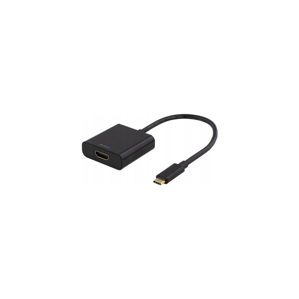 Produktbild för DELTACO USBC-HDMI8 - extern videoadapter - svart