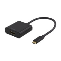 Produktbild för DELTACO USBC-HDMI8 - extern videoadapter - svart