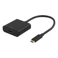 Produktbild för DELTACO USBC-HDMI8 - extern videoadapter - svart
