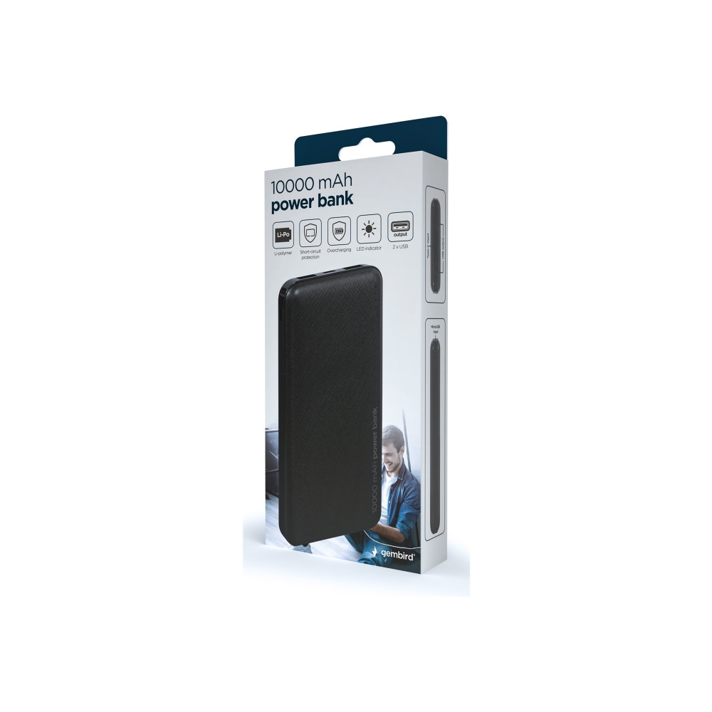 Produktbild för Gembird PB10-02 power bank - Li-pol - USB - 12 watt