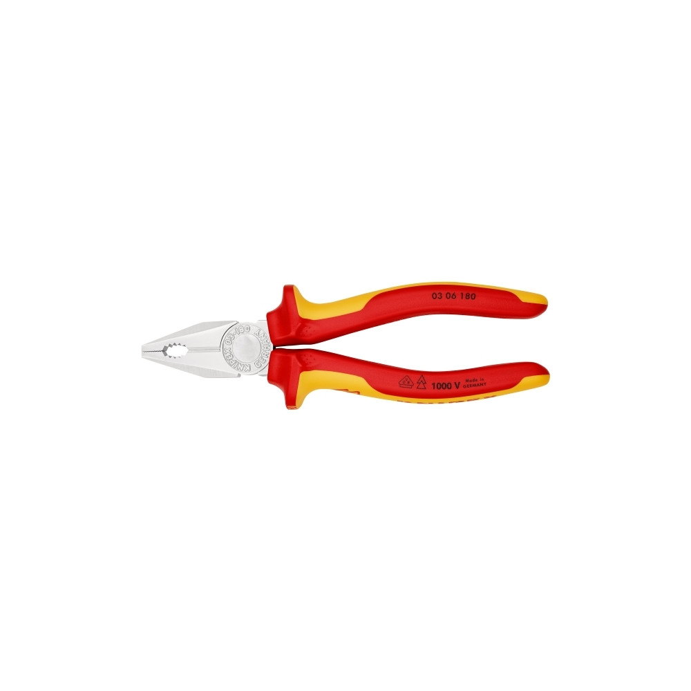 Produktbild för Knipex KP-0306180, Lineman-tång, Elektrostatiskt urladdnings...