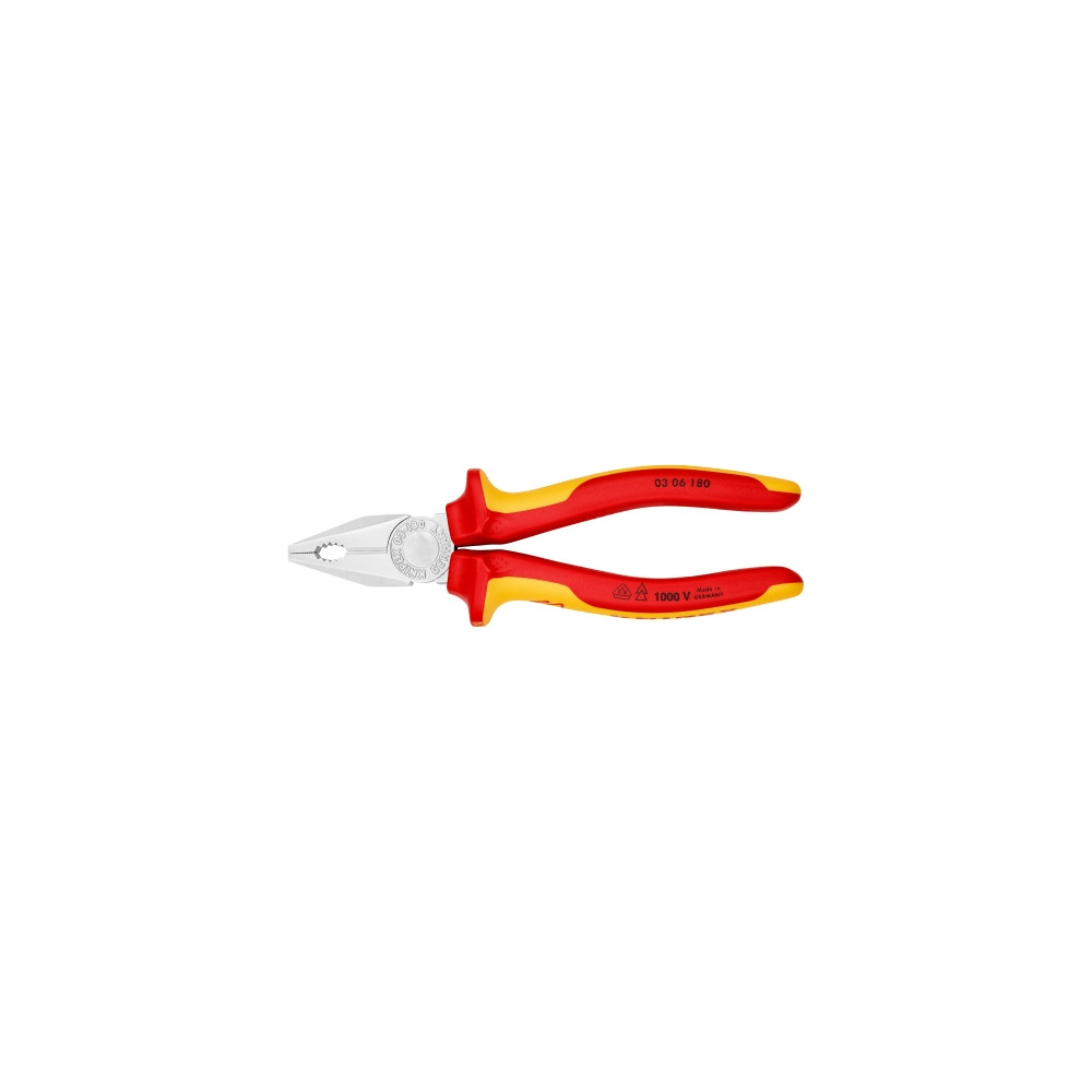 Produktbild för Knipex KP-0306180, Lineman-tång, Elektrostatiskt urladdnings...