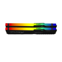 Produktbild för Kingston FURY Beast RGB - DDR5 - sats - 32 GB: 2 x 16 GB - DIMM 288-pin - 6400 MHz / PC5-51200 - ej buffrad