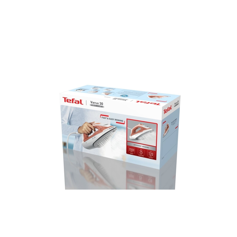 Produktbild för Tefal Virtuo 30 FV2C40E0 - ångstrykjärn - sula Easy-Gliding keramik