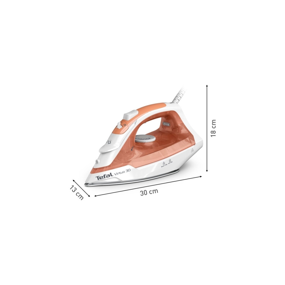 Produktbild för Tefal Virtuo 30 FV2C40E0 - ångstrykjärn - sula Easy-Gliding keramik