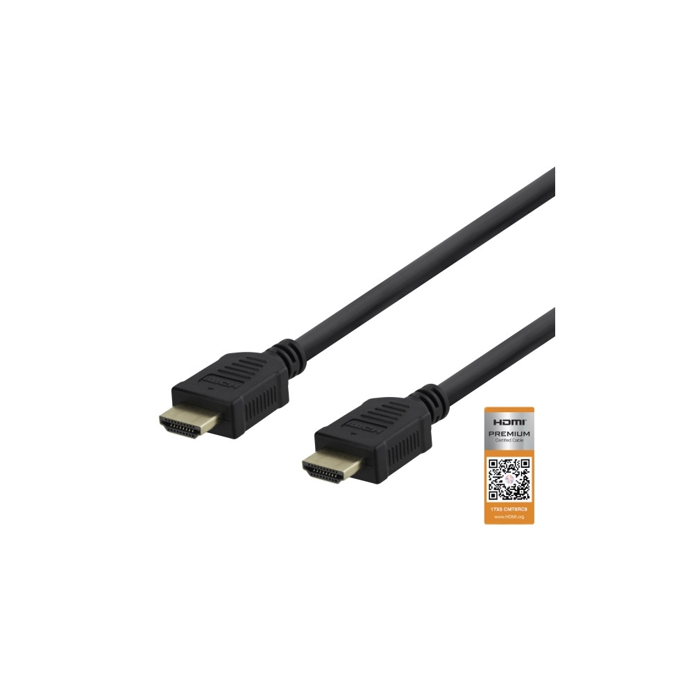 Produktbild för DELTACO HDMI-kabel med Ethernet - 50 cm