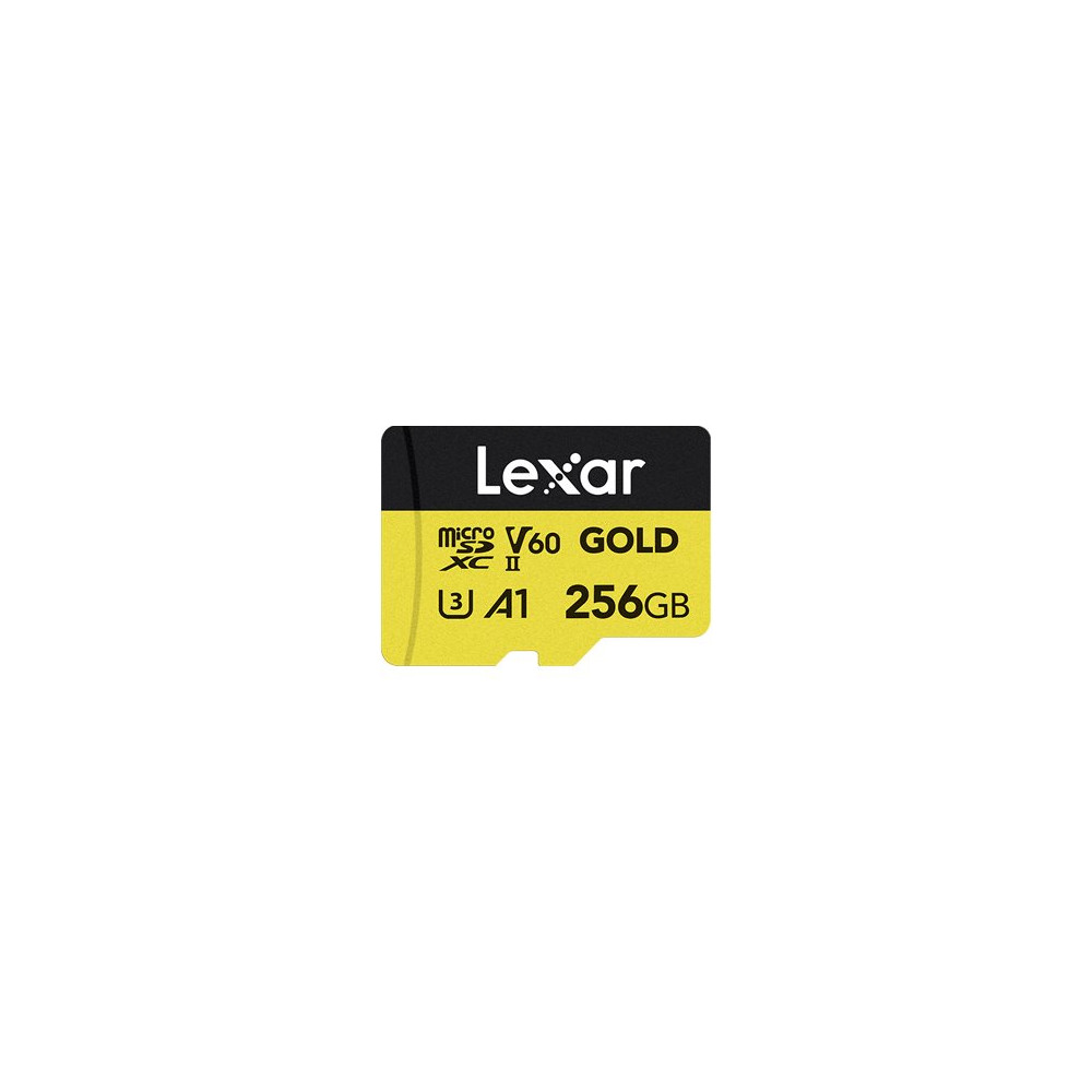 Produktbild för Lexar Professional GOLD Series - flash-minneskort - 256 GB - mikroSDXC UHS-II