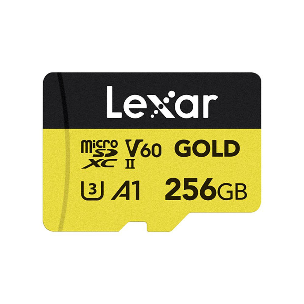 Produktbild för Lexar Professional GOLD Series - flash-minneskort - 256 GB - mikroSDXC UHS-II