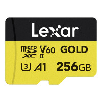 Produktbild för Lexar Professional GOLD Series - flash-minneskort - 256 GB - mikroSDXC UHS-II