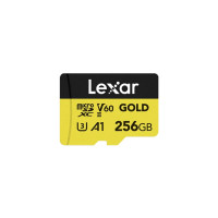 Produktbild för Lexar Professional GOLD Series - flash-minneskort - 256 GB - mikroSDXC UHS-II