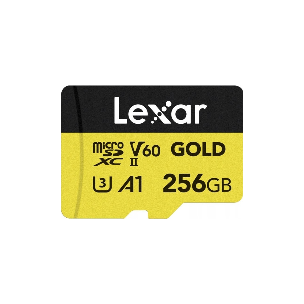 Produktbild för Lexar Professional GOLD Series - flash-minneskort - 256 GB - mikroSDXC UHS-II