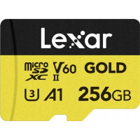 Produktbild för Lexar Professional GOLD Series - flash-minneskort - 256 GB - mikroSDXC UHS-II
