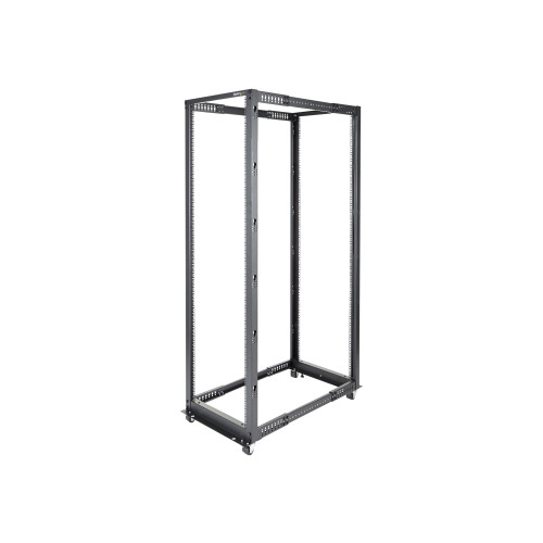 StarTech.com StarTech.com 42U 19-tums öppet serverrack - 4 stolpar justerbart djup 59-104 cm mobilt - Fristående rullande rack för nätverks-/datorutrustning - Dell PowerEdge HP ProLiant ThinkServer - rack - 42U