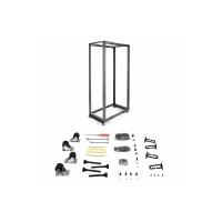 Produktbild för StarTech.com 42U 19-tums öppet serverrack - 4 stolpar justerbart djup 59-104 cm mobilt - Fristående rullande rack för nätverks-/datorutrustning - Dell PowerEdge HP ProLiant ThinkServer - rack - 42U