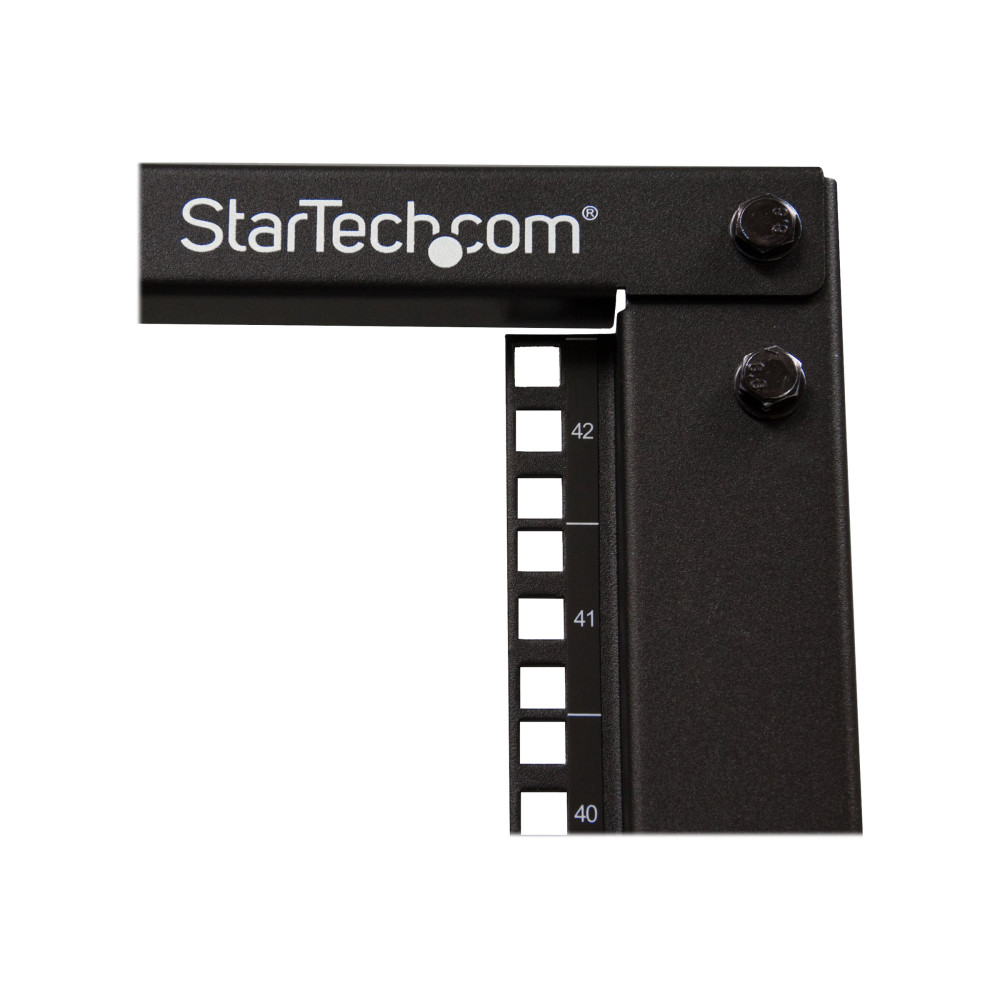 Produktbild för StarTech.com 42U 19-tums öppet serverrack - 4 stolpar justerbart djup 59-104 cm mobilt - Fristående rullande rack för nätverks-/datorutrustning - Dell PowerEdge HP ProLiant ThinkServer - rack - 42U