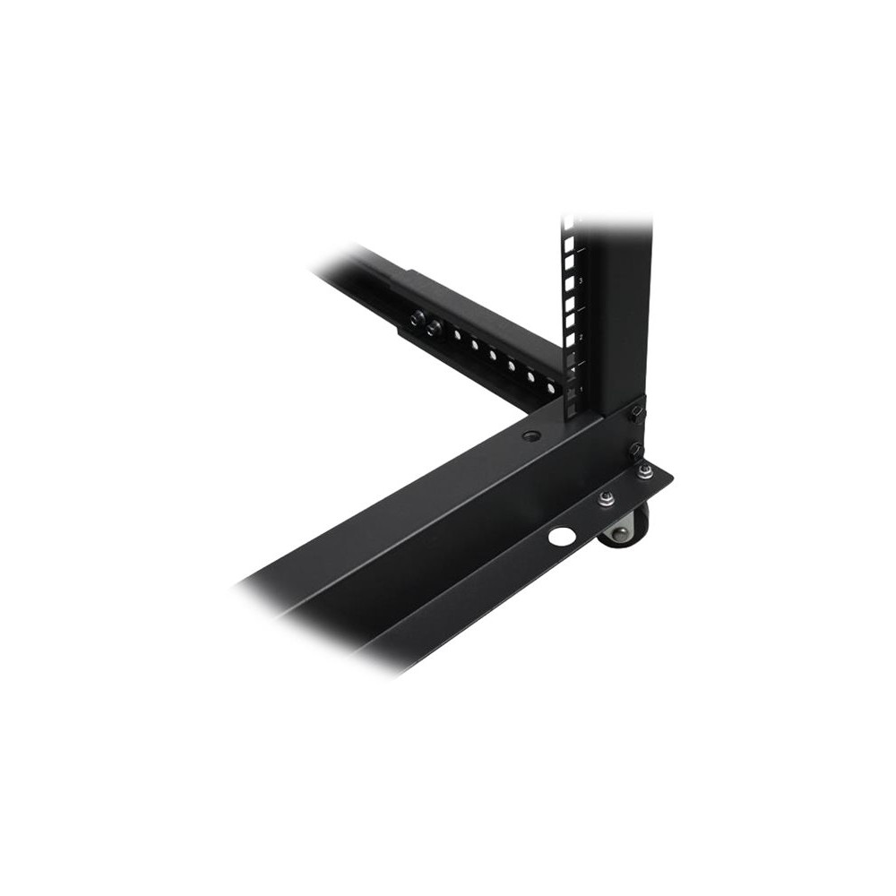 Produktbild för StarTech.com 42U 19-tums öppet serverrack - 4 stolpar justerbart djup 59-104 cm mobilt - Fristående rullande rack för nätverks-/datorutrustning - Dell PowerEdge HP ProLiant ThinkServer - rack - 42U