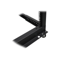 Produktbild för StarTech.com 42U 19-tums öppet serverrack - 4 stolpar justerbart djup 59-104 cm mobilt - Fristående rullande rack för nätverks-/datorutrustning - Dell PowerEdge HP ProLiant ThinkServer - rack - 42U