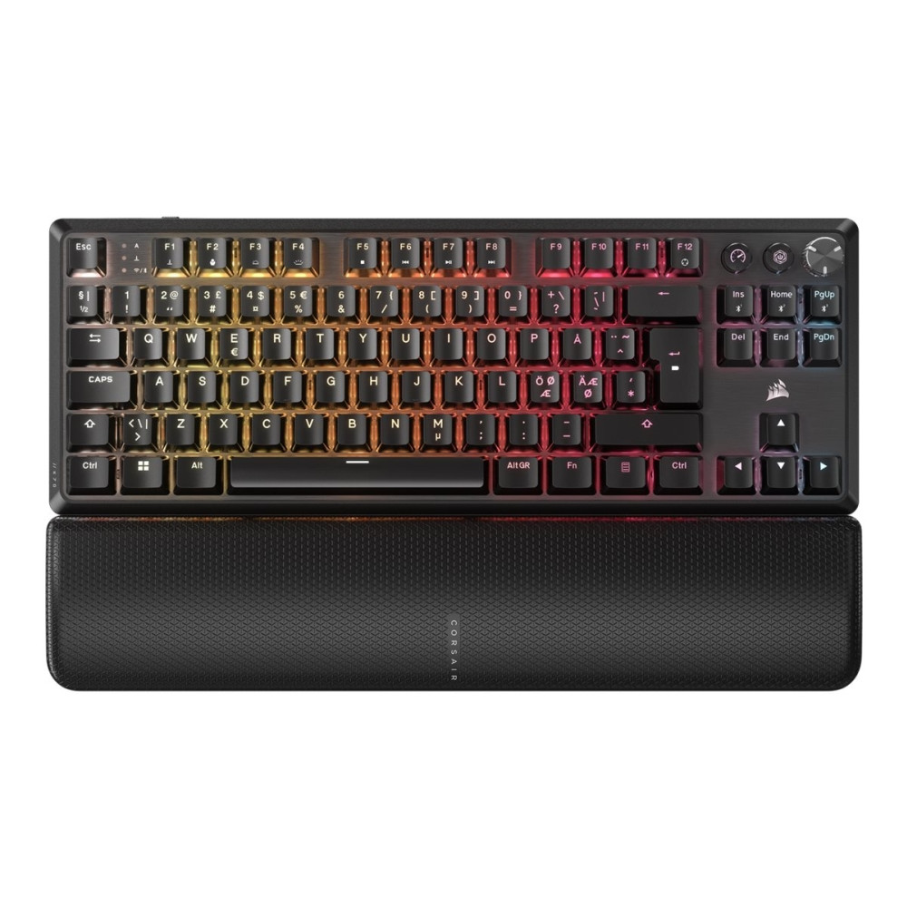Produktbild för CORSAIR K70 CORE TKL WIRELESS RGB - tangentbord TKL - QWERTY - Nordisk - svart Inmatningsenhet