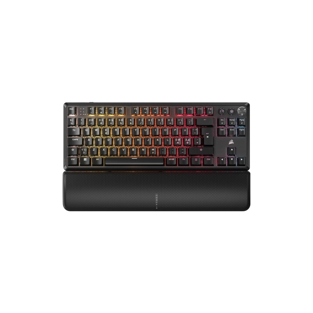 Produktbild för CORSAIR K70 CORE TKL WIRELESS RGB - tangentbord TKL - QWERTY - Nordisk - svart Inmatningsenhet