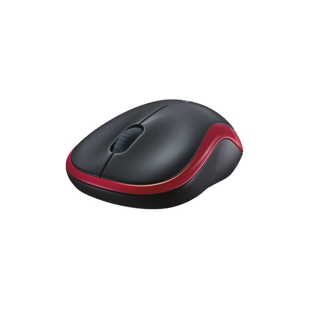Produktbild för Logitech M185 - mus - 2.4 GHz - röd