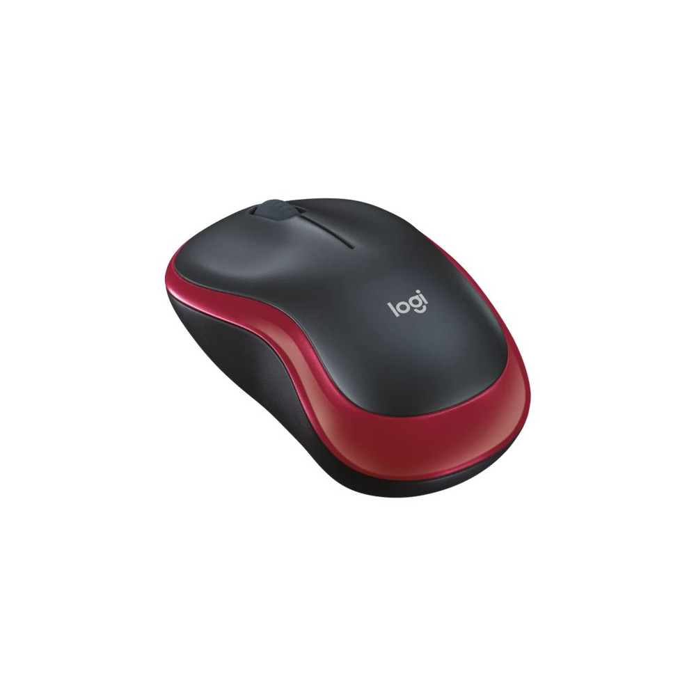 Produktbild för Logitech M185 - mus - 2.4 GHz - röd