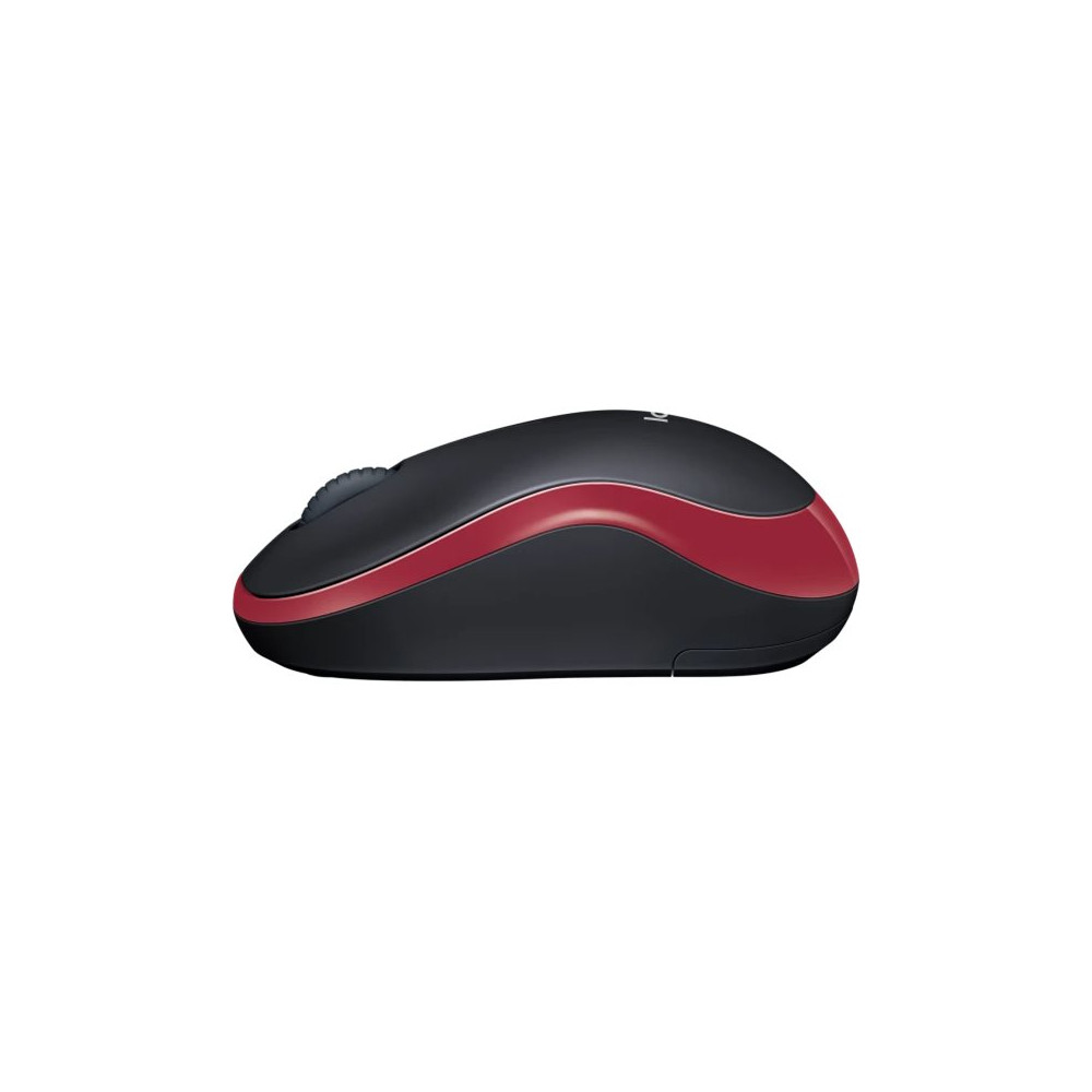 Produktbild för Logitech M185 - mus - 2.4 GHz - röd