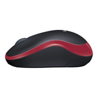 Produktbild för Logitech M185 - mus - 2.4 GHz - röd