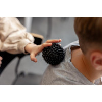 Produktbild för Massageboll m piggar 7,5cm svart (Skadad)