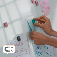 Produktbild för Whiteboard Premium Plus Stål 150x120cm
