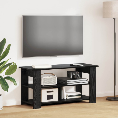 vidaXL TV-ställ Svart Ek 100 x 40 x 50 cm