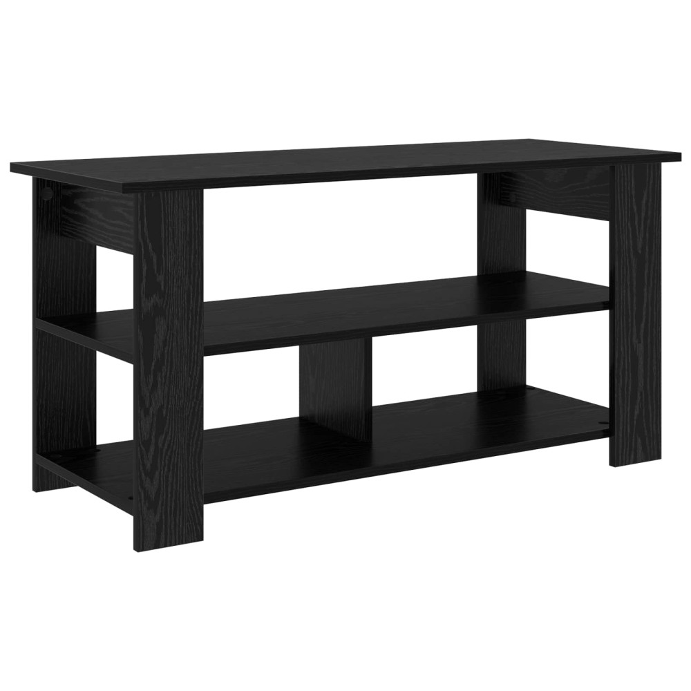 Produktbild för TV-ställ Svart Ek 100 x 40 x 50 cm