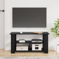 Produktbild för TV-ställ Svart Ek 100 x 40 x 50 cm