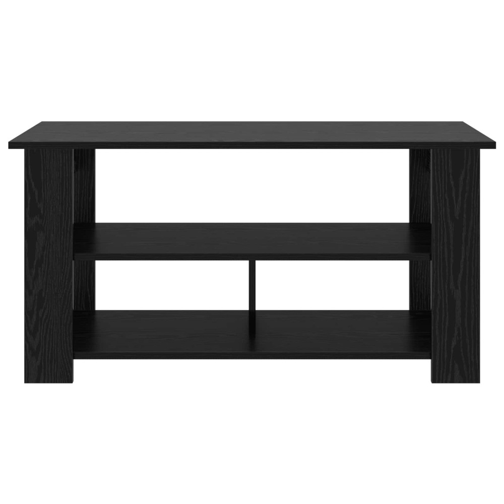 Produktbild för TV-ställ Svart Ek 100 x 40 x 50 cm